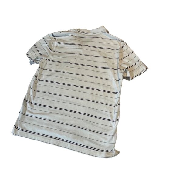 APT. 9 Men's Striped Polo Shirt M White & Black 100% Cotton - Picture 2 of 6